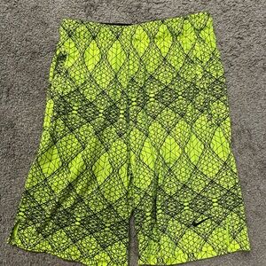Nike Neon Yellow Geometric Shorts
